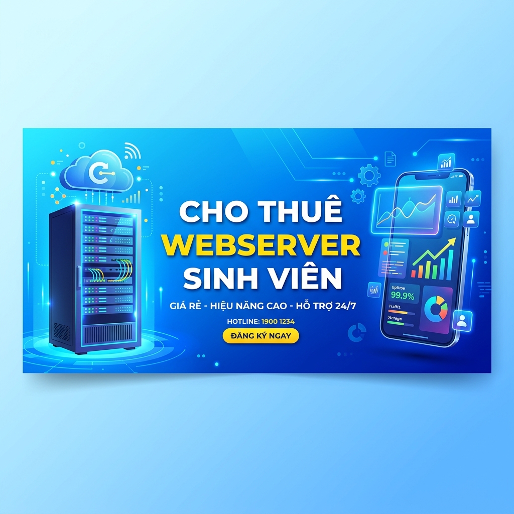 Cho thuê Webserver phục vụ sinh viên làm đồ án